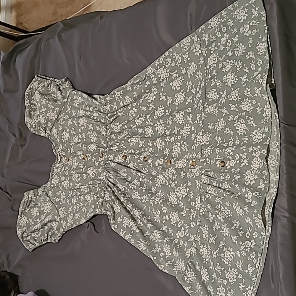Casual floral print dress